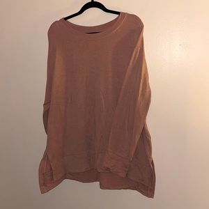 Tunic style Pink Sweater/Sweatshirt.